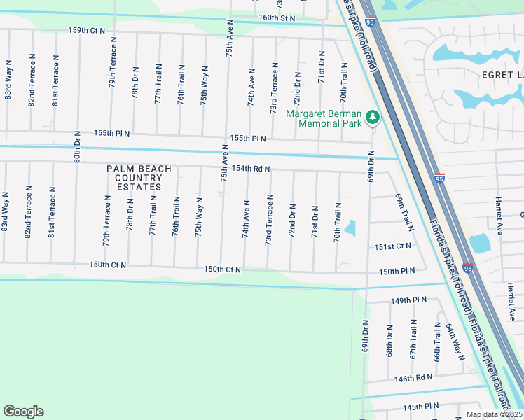 map of restaurants, bars, coffee shops, grocery stores, and more near 15315 73rd Terrace North in West Palm Beach