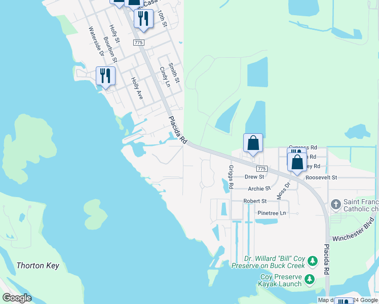 map of restaurants, bars, coffee shops, grocery stores, and more near 9428 Downing Street in Englewood