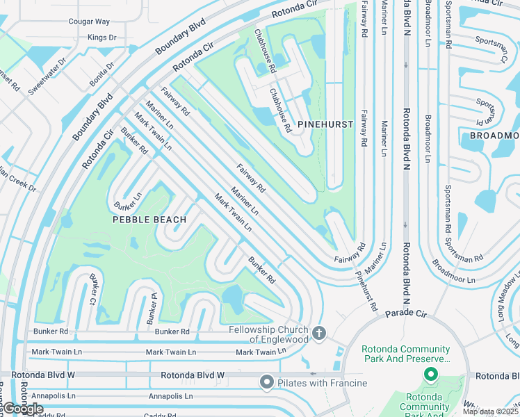 map of restaurants, bars, coffee shops, grocery stores, and more near 78 Fairway Road in Rotonda West