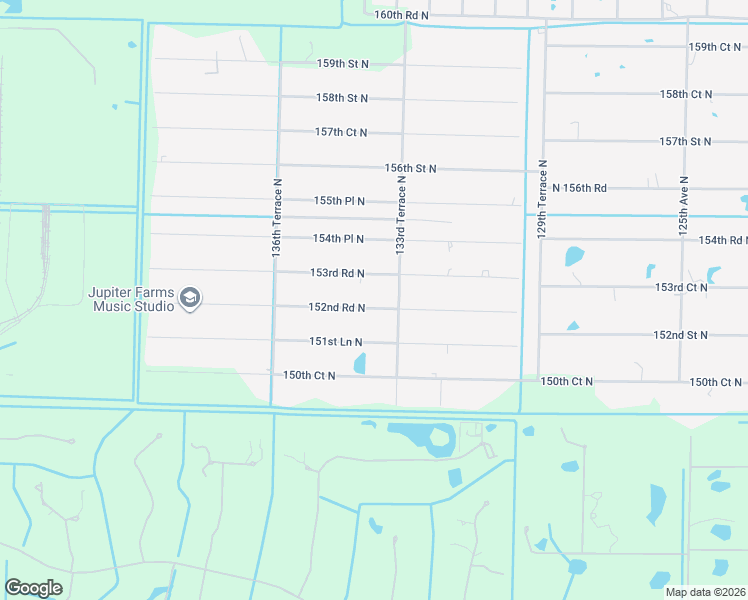 map of restaurants, bars, coffee shops, grocery stores, and more near 13341 152nd Road North in Jupiter