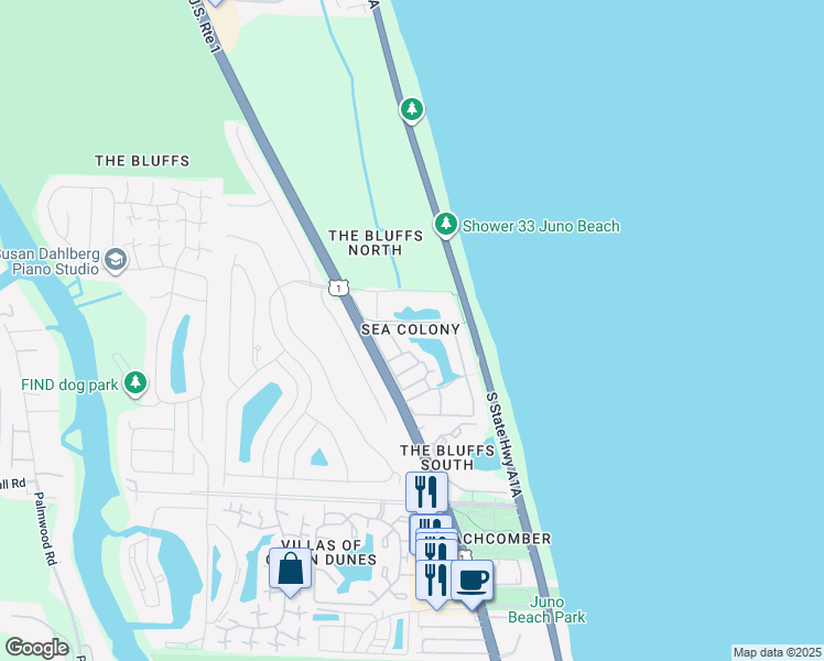 map of restaurants, bars, coffee shops, grocery stores, and more near 2022 Mainsail Circle in Jupiter
