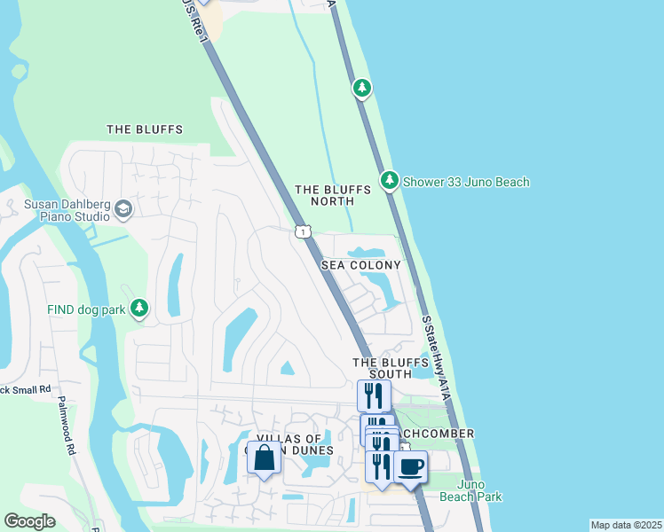 map of restaurants, bars, coffee shops, grocery stores, and more near 3004 Mainsail Circle in Jupiter
