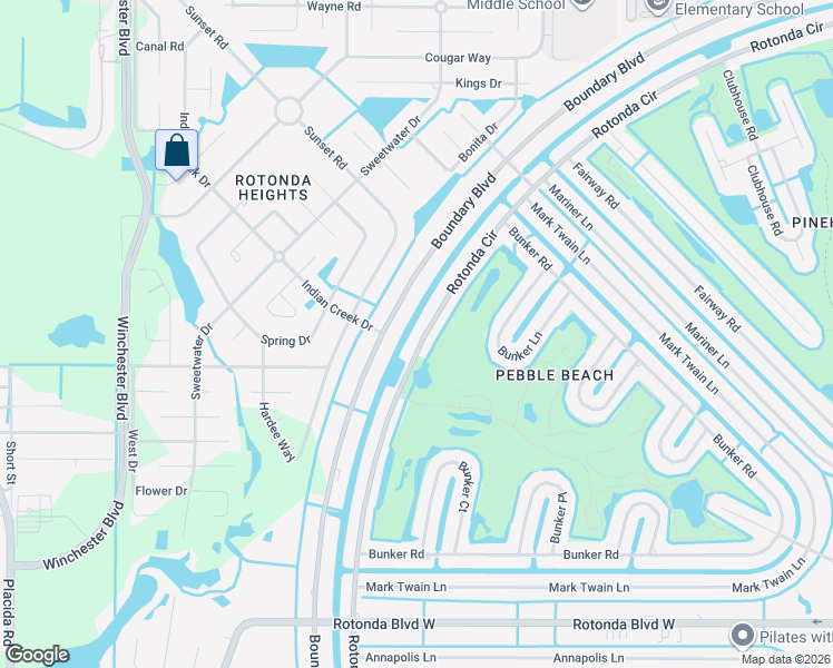 map of restaurants, bars, coffee shops, grocery stores, and more near 274 Rotonda Circle in Rotonda West