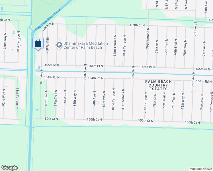 map of restaurants, bars, coffee shops, grocery stores, and more near 15386 83rd Way North in West Palm Beach