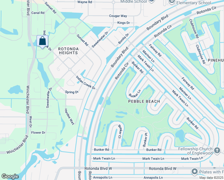map of restaurants, bars, coffee shops, grocery stores, and more near 276 Rotonda Circle in Rotonda West