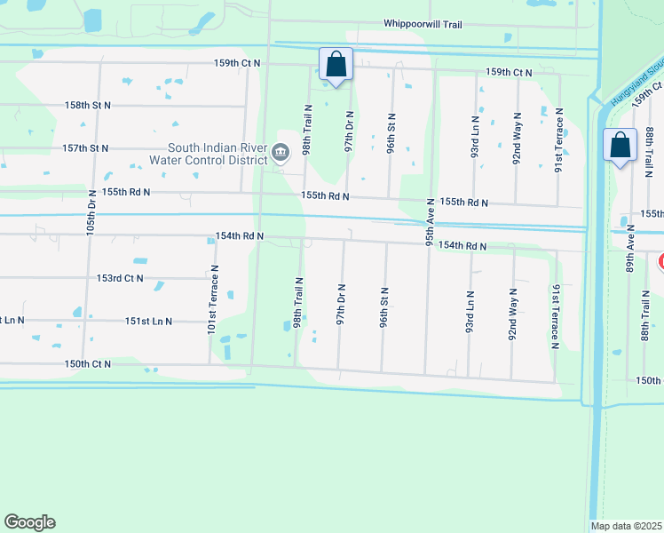 map of restaurants, bars, coffee shops, grocery stores, and more near 15337 97th Drive North in Jupiter
