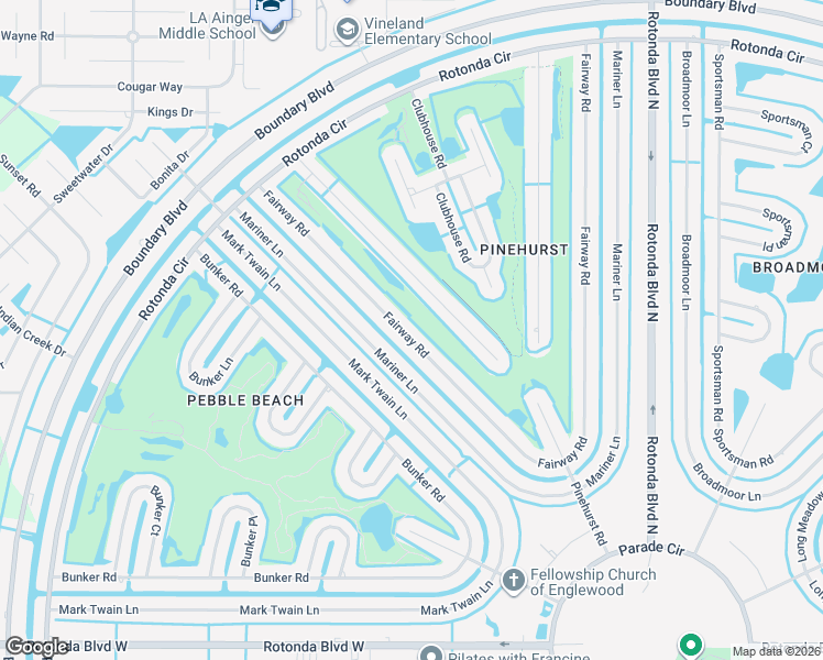 map of restaurants, bars, coffee shops, grocery stores, and more near 65 Pinehurst Court in Rotonda West