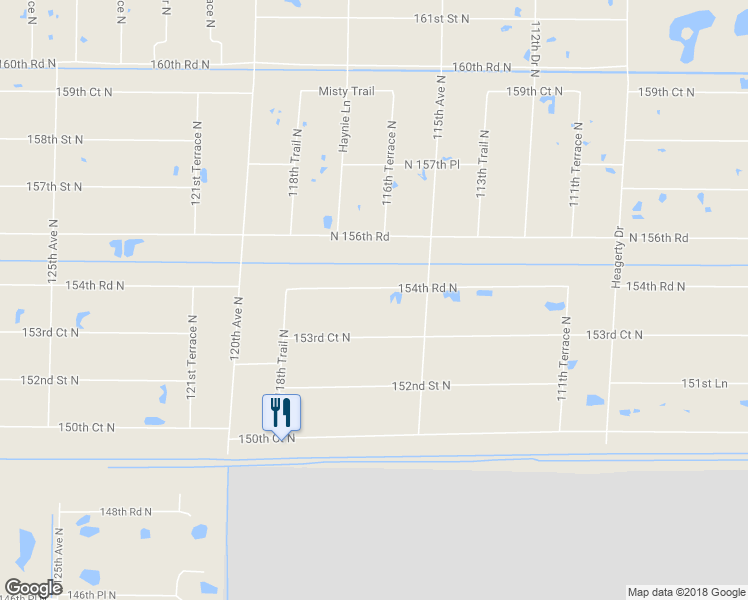 map of restaurants, bars, coffee shops, grocery stores, and more near 11590 154th Road North in Jupiter
