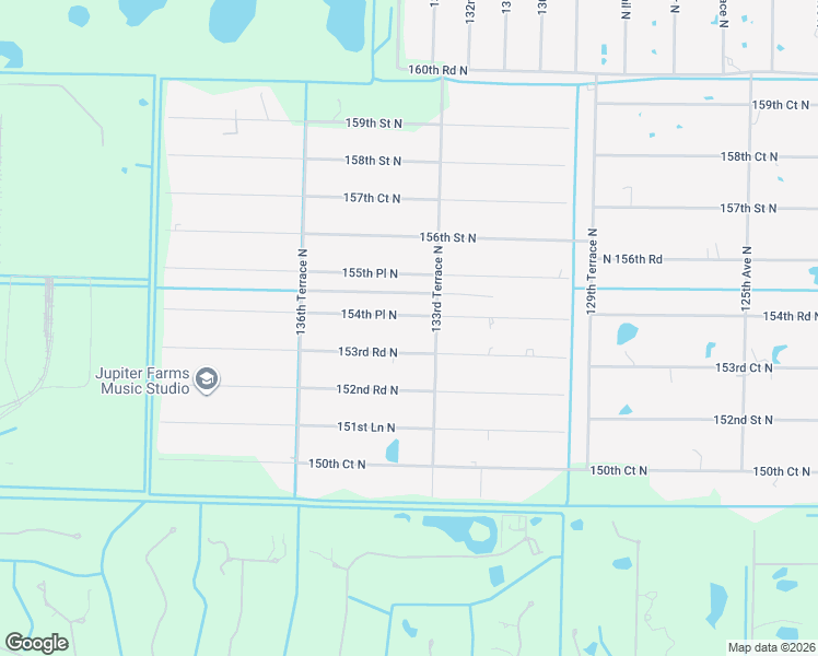 map of restaurants, bars, coffee shops, grocery stores, and more near 13392 154th Place North in Jupiter