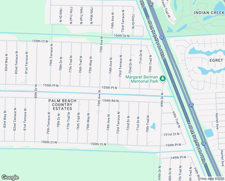 map of restaurants, bars, coffee shops, grocery stores, and more near 7422 155th Place North in West Palm Beach