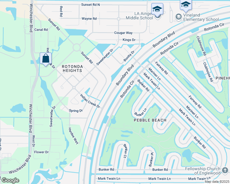 map of restaurants, bars, coffee shops, grocery stores, and more near 287 Rotonda Circle in Rotonda West