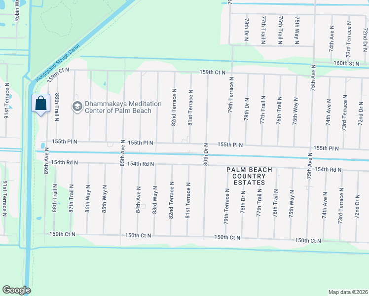 map of restaurants, bars, coffee shops, grocery stores, and more near 15560 82nd Terrace North in West Palm Beach