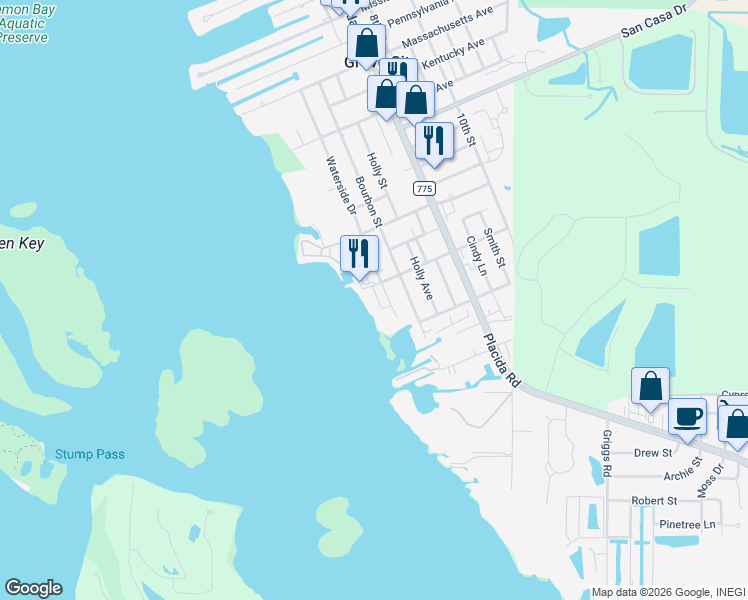 map of restaurants, bars, coffee shops, grocery stores, and more near 3205 Waterside Drive in Grove City