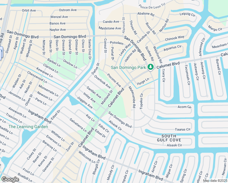 map of restaurants, bars, coffee shops, grocery stores, and more near 8386 Maitland Street in Port Charlotte