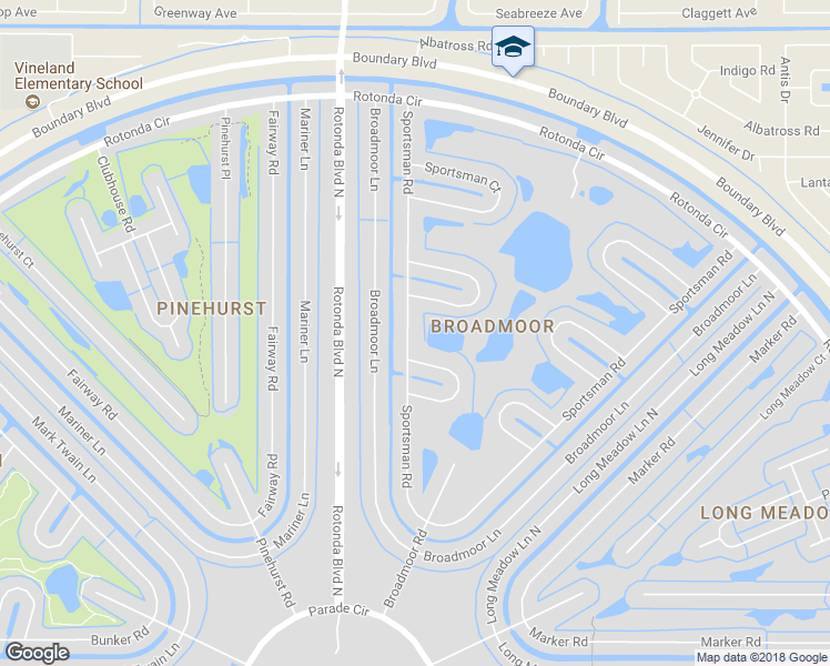 map of restaurants, bars, coffee shops, grocery stores, and more near 72 Sportsman Road in Rotonda West