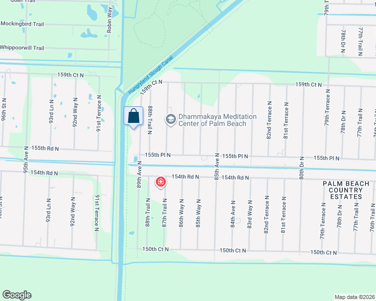 map of restaurants, bars, coffee shops, grocery stores, and more near 8671 155th Place North in Palm Beach Gardens