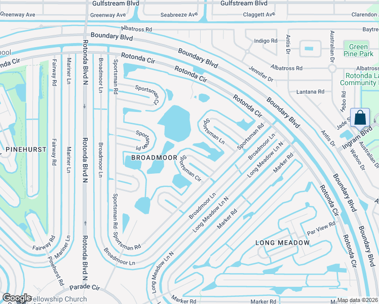 map of restaurants, bars, coffee shops, grocery stores, and more near 15 Sportsman Circle in Rotonda West