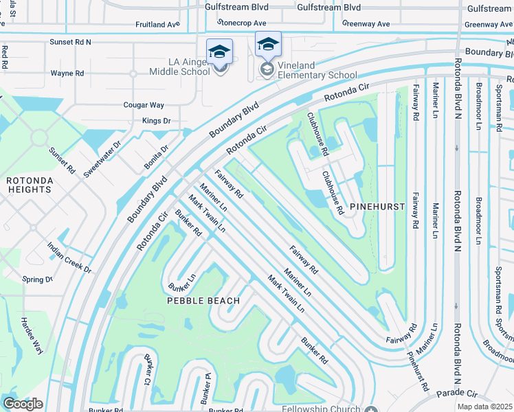 map of restaurants, bars, coffee shops, grocery stores, and more near 30 Fairway Road in Rotonda West