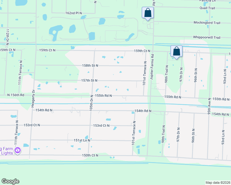 map of restaurants, bars, coffee shops, grocery stores, and more near 10329 Sandy Run Road in Jupiter