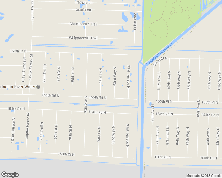 map of restaurants, bars, coffee shops, grocery stores, and more near 15635 92nd Way North in Jupiter