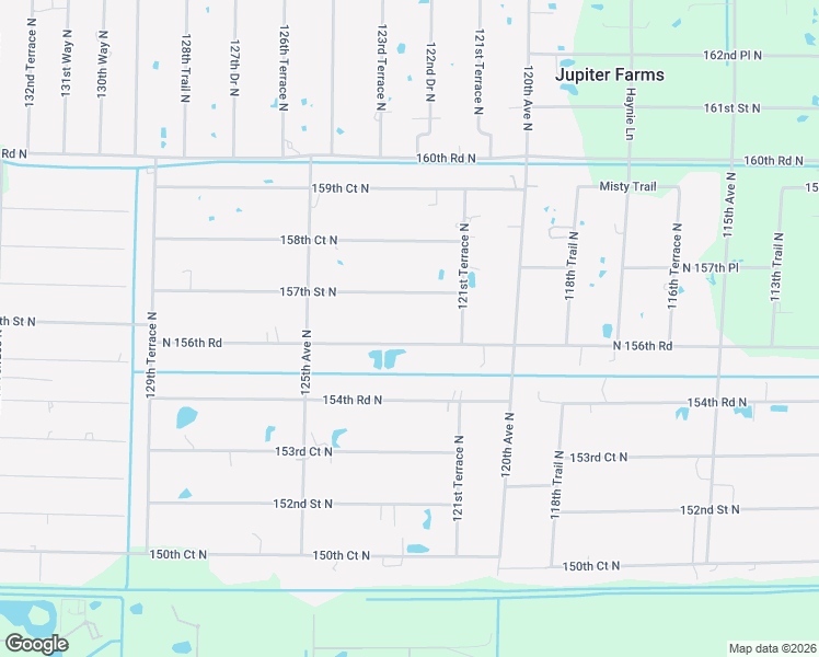 map of restaurants, bars, coffee shops, grocery stores, and more near 12295 Sandy Run Road in Jupiter
