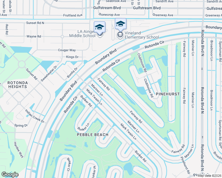map of restaurants, bars, coffee shops, grocery stores, and more near 22 Fairway Road in Rotonda West