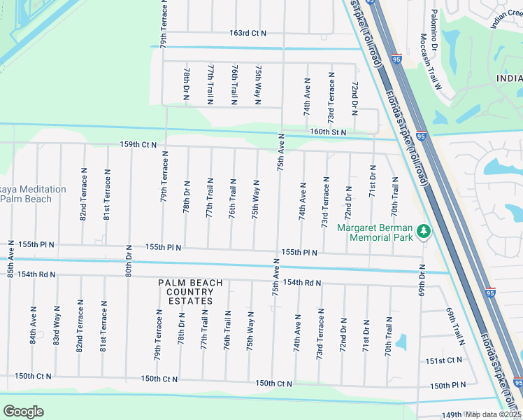 map of restaurants, bars, coffee shops, grocery stores, and more near 15700 75th Way North in West Palm Beach