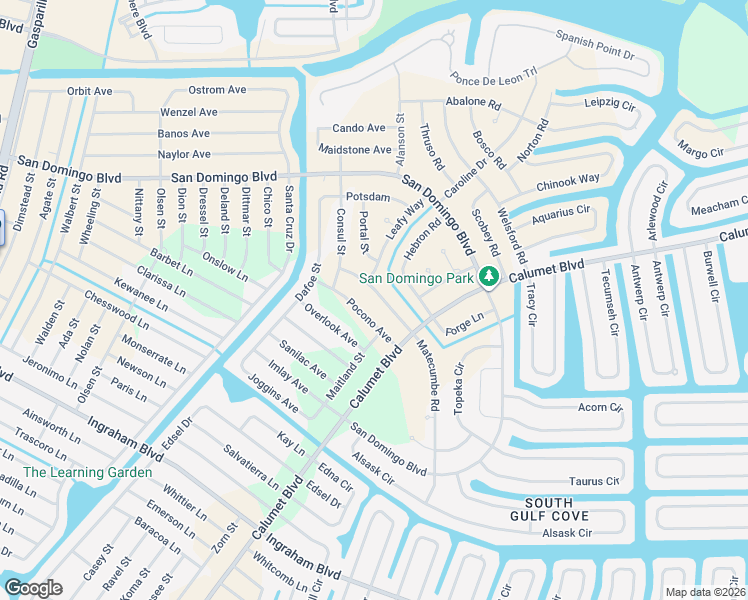 map of restaurants, bars, coffee shops, grocery stores, and more near 14368 Pocono Avenue in Port Charlotte