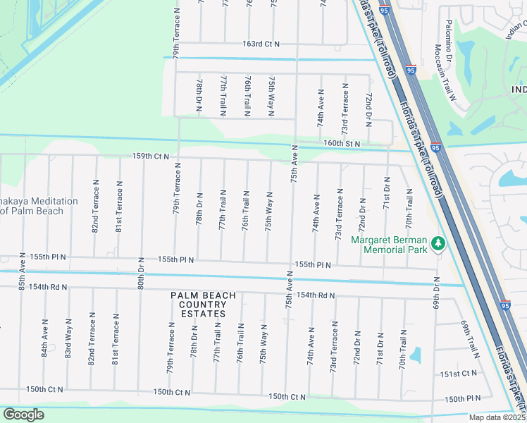 map of restaurants, bars, coffee shops, grocery stores, and more near 15700 75th Way North in West Palm Beach