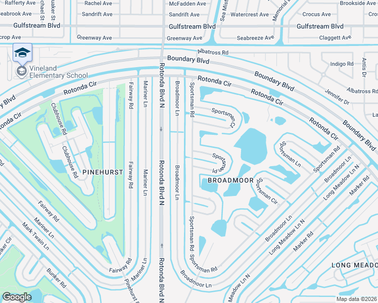 map of restaurants, bars, coffee shops, grocery stores, and more near 48 Broadmoor Lane in Rotonda West