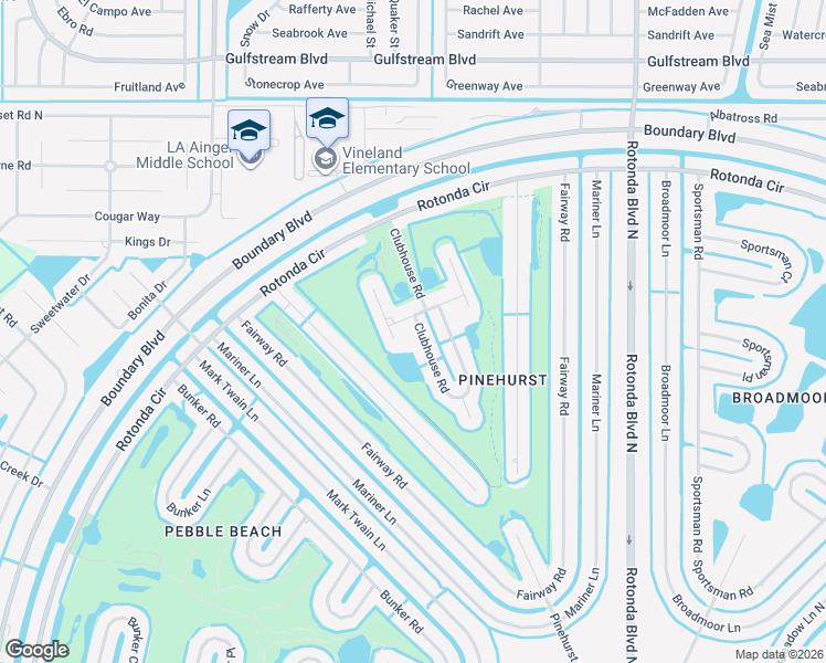 map of restaurants, bars, coffee shops, grocery stores, and more near 50 Clubhouse Road in Rotonda West