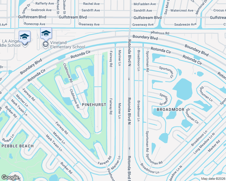 map of restaurants, bars, coffee shops, grocery stores, and more near 223 Fairway Road in Rotonda West