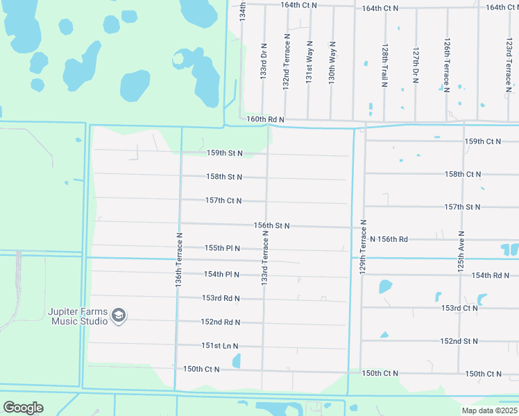 map of restaurants, bars, coffee shops, grocery stores, and more near 13350 157th Court North in Jupiter