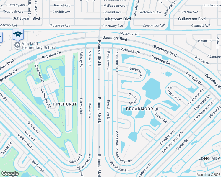 map of restaurants, bars, coffee shops, grocery stores, and more near 48 Broadmoor Lane in Rotonda West