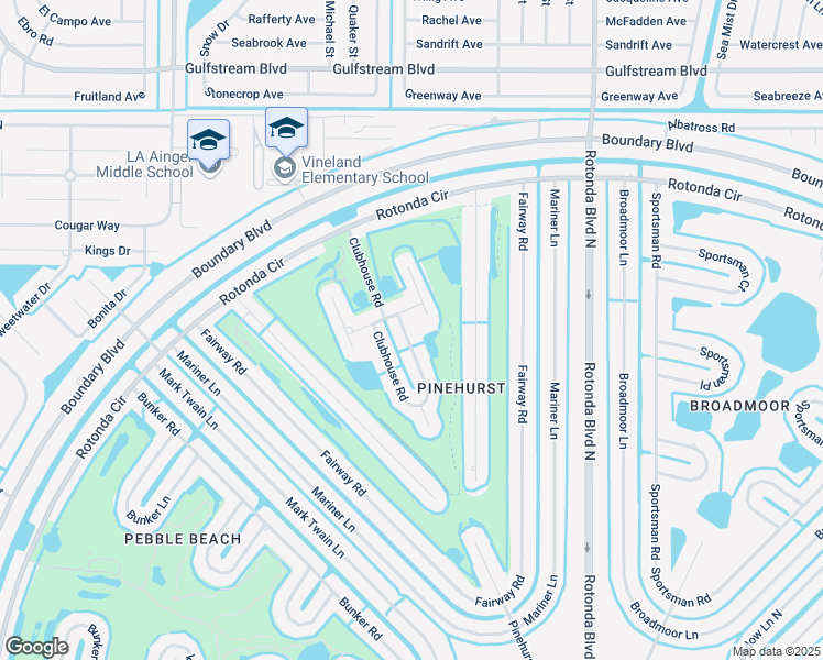 map of restaurants, bars, coffee shops, grocery stores, and more near 71 Clubhouse Road in Rotonda West