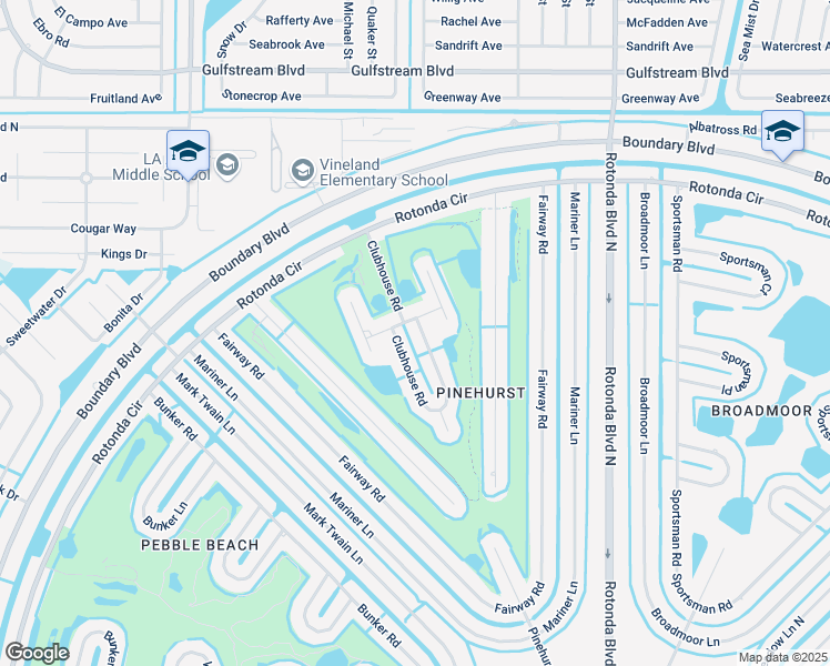 map of restaurants, bars, coffee shops, grocery stores, and more near 71 Clubhouse Road in Rotonda West