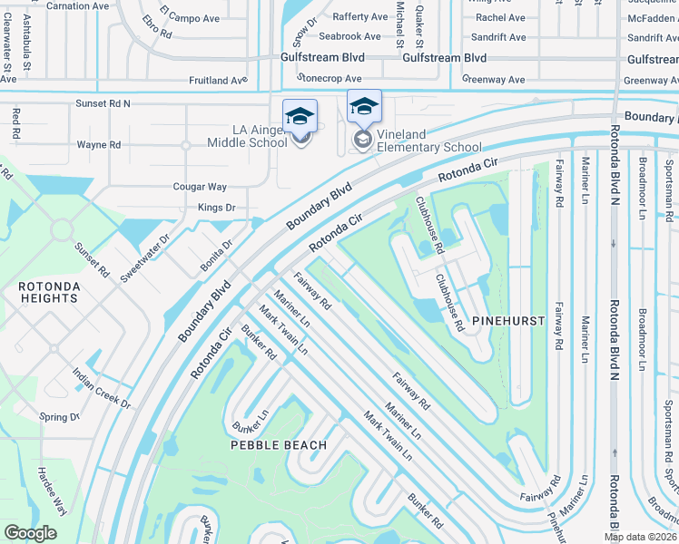 map of restaurants, bars, coffee shops, grocery stores, and more near 11 Pinehurst Court in Rotonda West