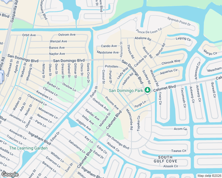 map of restaurants, bars, coffee shops, grocery stores, and more near 8282 Matecumbe Road in Port Charlotte