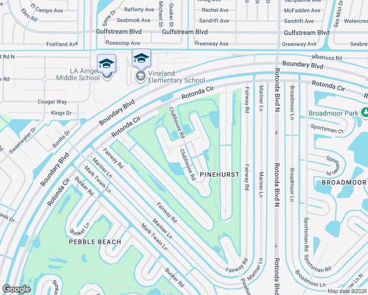 map of restaurants, bars, coffee shops, grocery stores, and more near 2 Clubhouse Road in Rotonda West