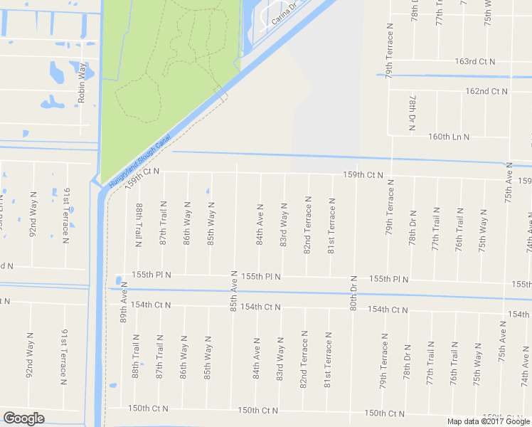 map of restaurants, bars, coffee shops, grocery stores, and more near 15774 84th Avenue North in West Palm Beach
