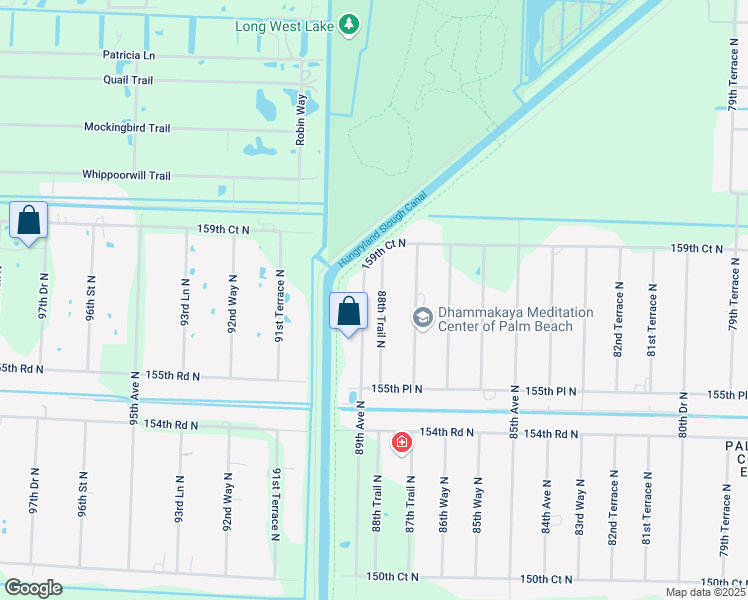 map of restaurants, bars, coffee shops, grocery stores, and more near 15776 88th Trail North in West Palm Beach