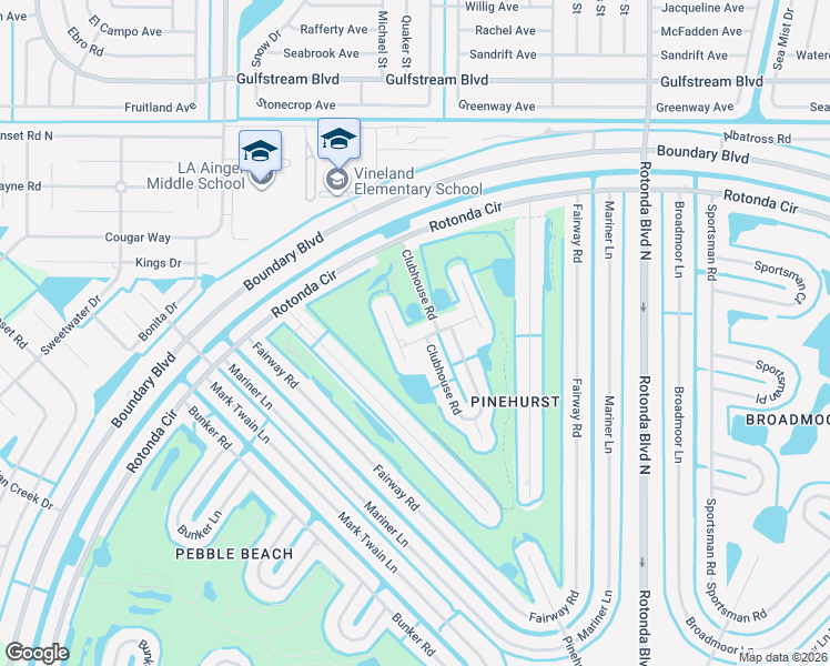 map of restaurants, bars, coffee shops, grocery stores, and more near 50 Clubhouse Road in Rotonda West