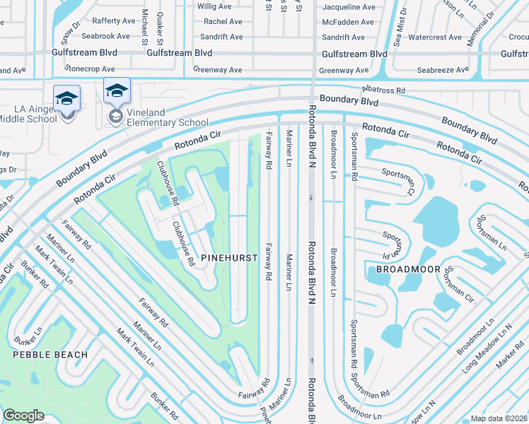 map of restaurants, bars, coffee shops, grocery stores, and more near 223 Fairway Road in Rotonda West