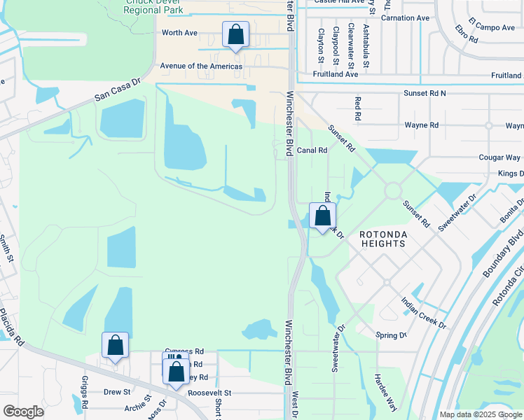 map of restaurants, bars, coffee shops, grocery stores, and more near 8300 Cypress Road in Englewood