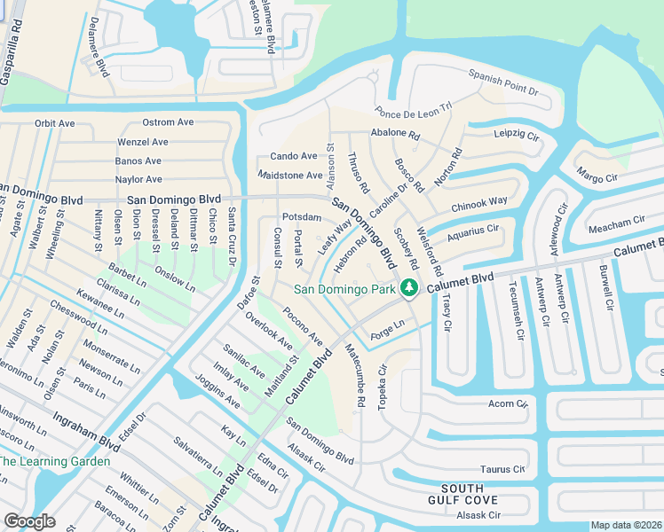 map of restaurants, bars, coffee shops, grocery stores, and more near 8244 Leafy Way in Port Charlotte