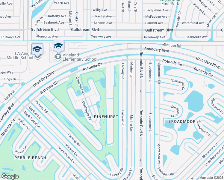 map of restaurants, bars, coffee shops, grocery stores, and more near 28 Pinehurst Place in Rotonda West