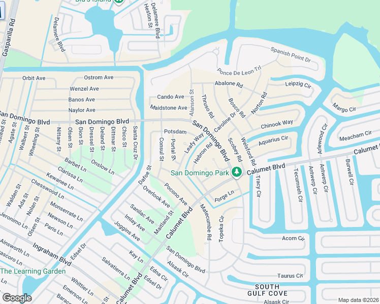map of restaurants, bars, coffee shops, grocery stores, and more near 8244 Leafy Way in Port Charlotte
