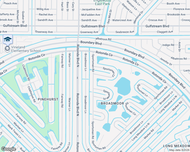 map of restaurants, bars, coffee shops, grocery stores, and more near 64 Sportsman Court in Rotonda West