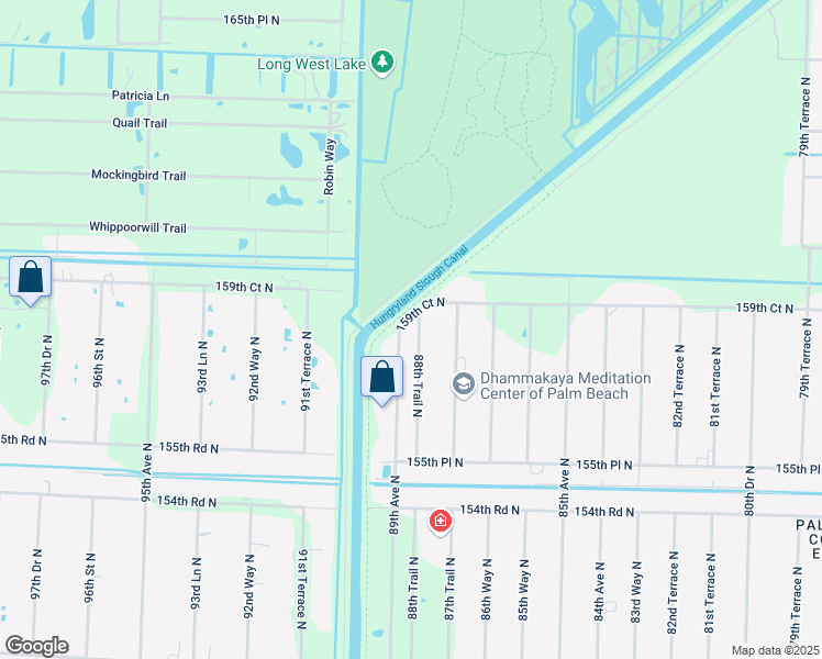 map of restaurants, bars, coffee shops, grocery stores, and more near 15850 89th Avenue North in West Palm Beach