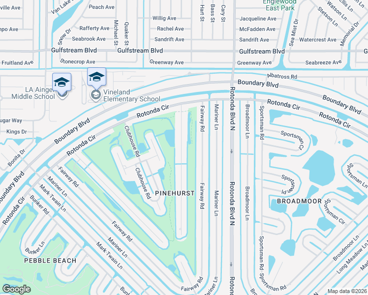map of restaurants, bars, coffee shops, grocery stores, and more near 28 Pinehurst Place in Rotonda West